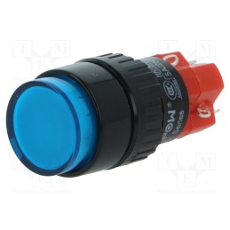 1 pcs x ONPOW - LAS1Y-11/B-IP40 - Switch: push-button, Pos: 2, SPDT, 3A/220VAC, 2A/24VDC, ON-(ON)