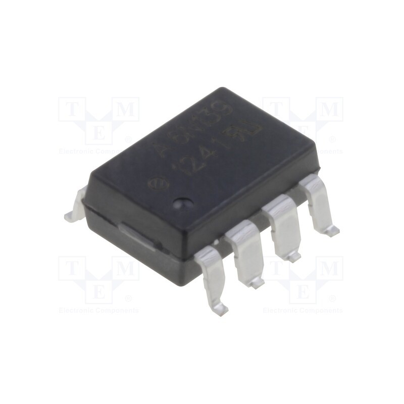 1 pcs x BROADCOM (AVAGO) - 6N139-300E - Optocoupler, SMD, Ch: 1, OUT: Darlington, 3.75kV, Gull wing 8