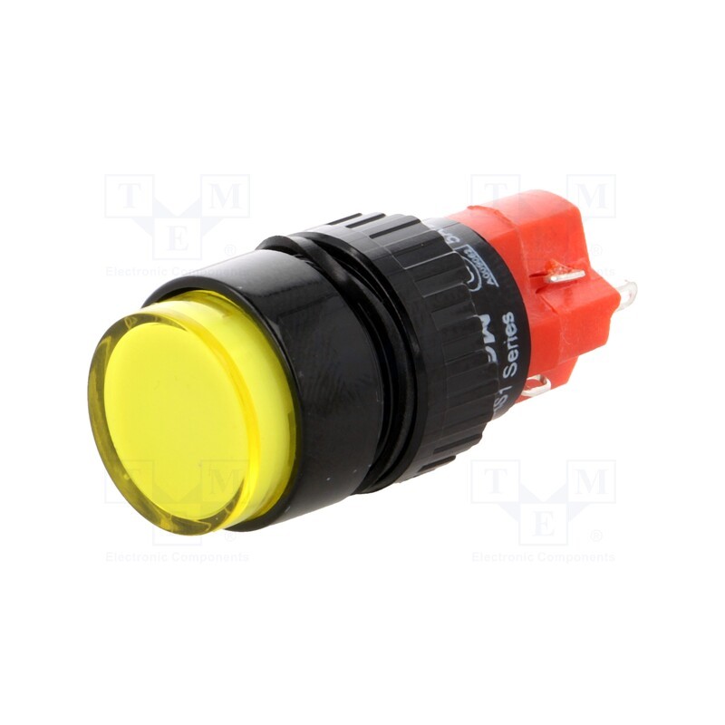 1 pcs x ONPOW - LAS1Y-11/Y/24V-IP40 - Switch: push-button, Pos: 2, SPDT, 3A/220VAC, 2A/24VDC, ON-(ON)