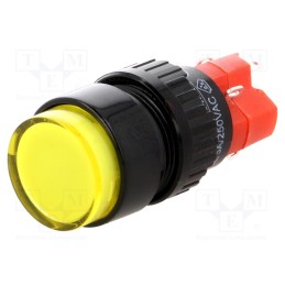 1 pcs x ONPOW - LAS1Y-11/Y/230V-IP40 - Switch: push-button, Pos: 2, SPDT, 3A/220VAC, 2A/24VDC, ON-(ON)