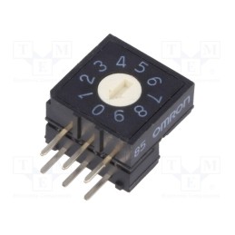 1 pcs x OMRON OCB - A6RV-102RF - Encoding switch, DEC/BCD, Pos: 10, THT, Rcont max: 200mΩ, A6RV