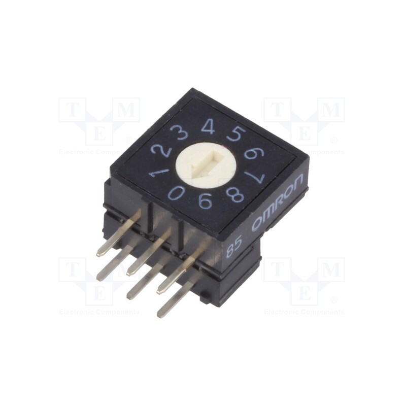 1 pcs x OMRON OCB - A6RV-102RF - Encoding switch, DEC/BCD, Pos: 10, THT, Rcont max: 200mΩ, A6RV