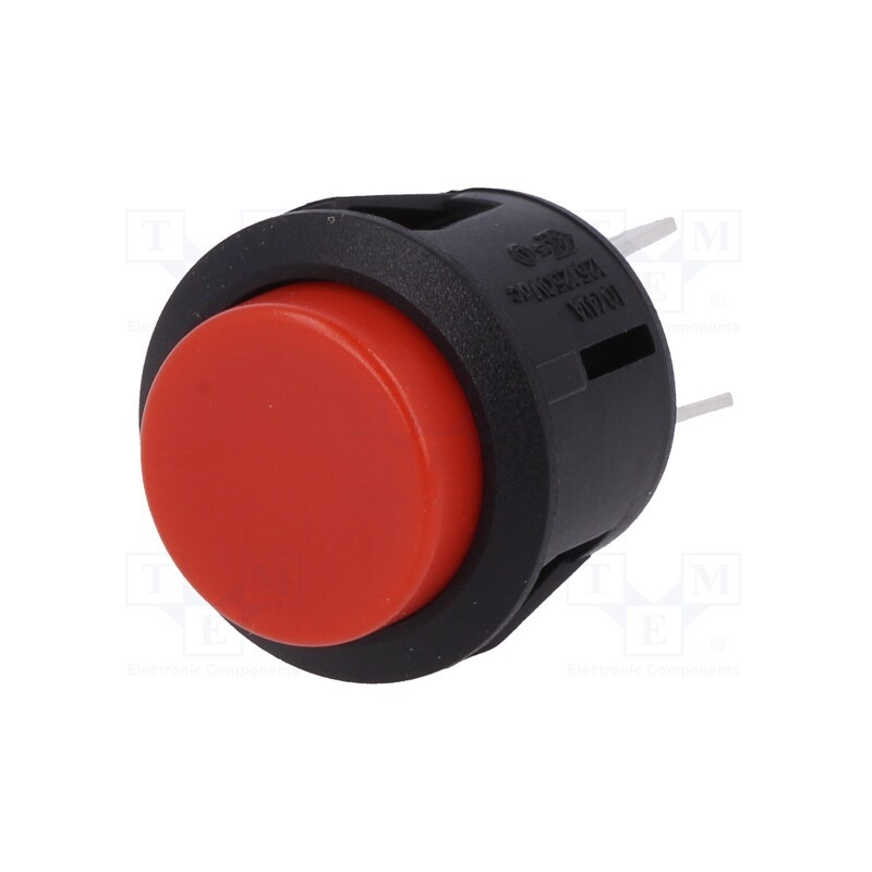 1 pcs x SCI - R13-527A-02RD - Switch: push-button, Pos: 2, DPST-NO, 6A/250VAC, OFF-(ON), 1.5kV