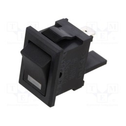 1 pcs x NKK SWITCHES - JWS11RAAF - ROCKER, SPST, Pos: 2, ON-OFF, 10A/125VAC, black, LED, Rcont max: 10mΩ
