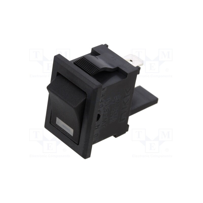 1 pcs x NKK SWITCHES - JWS11RAAF - ROCKER, SPST, Pos: 2, ON-OFF, 10A/125VAC, black, LED, Rcont max: 10mΩ