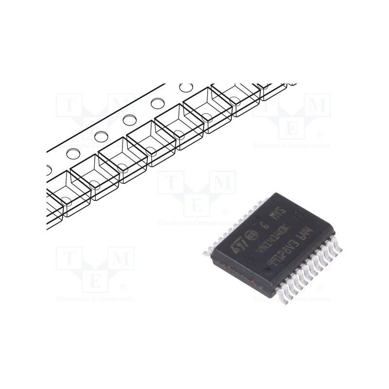 1 pcs x STMicroelectronics - VNI4140K - IC: power switch, high-side, 700mA, Ch: 4, SMD, PowerSSO24,