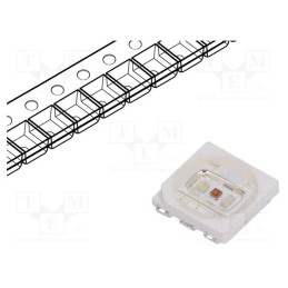 1 pcs x OPTOSUPPLY - OSTCXBSEC1E - LED, SMD, 5050,PLCC6, RGB, 5x5x1.1mm, 120°, 2÷3/3÷4/3÷4V, 150mA