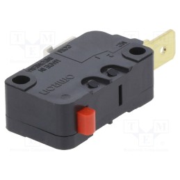 1 pcs x OMRON OCB - D3V162C5 - Microswitch SNAP ACTION, 16A/250VAC, without lever, SPST-NC