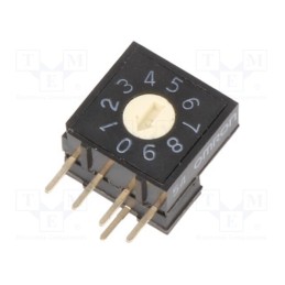 1 pcs x OMRON OCB - A6RV-101RF - Encoding switch, DEC/BCD, Pos: 10, THT, Rcont max: 200mΩ, A6RV