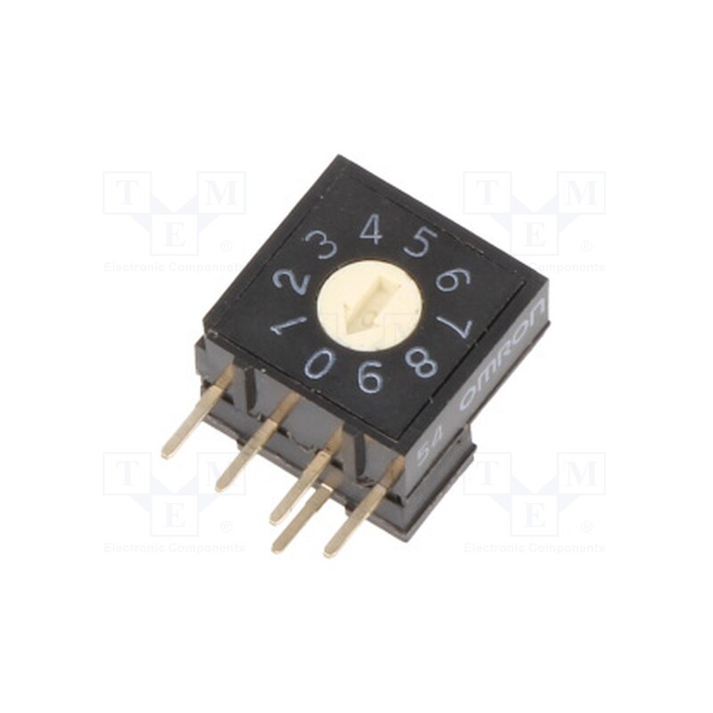 1 pcs x OMRON OCB - A6RV-101RF - Encoding switch, DEC/BCD, Pos: 10, THT, Rcont max: 200mΩ, A6RV