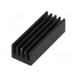 2 pcs x FISCHER ELEKTRONIK - ICKSMDN21SA - Heatsink: extruded, black, L: 21mm, W: 8mm, H: 6mm, 33K/W, aluminium