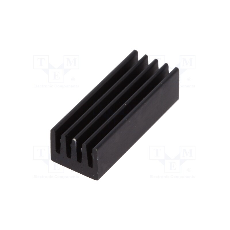 2 pcs x FISCHER ELEKTRONIK - ICKSMDN21SA - Heatsink: extruded, black, L: 21mm, W: 8mm, H: 6mm, 33K/W, aluminium