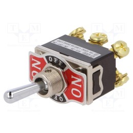 1 pcs x SCI - R13-29E-07-HPH - Switch: toggle, Pos: 3, DP3T, ON-OFF-ON, 10A/250VAC, -25÷70°C