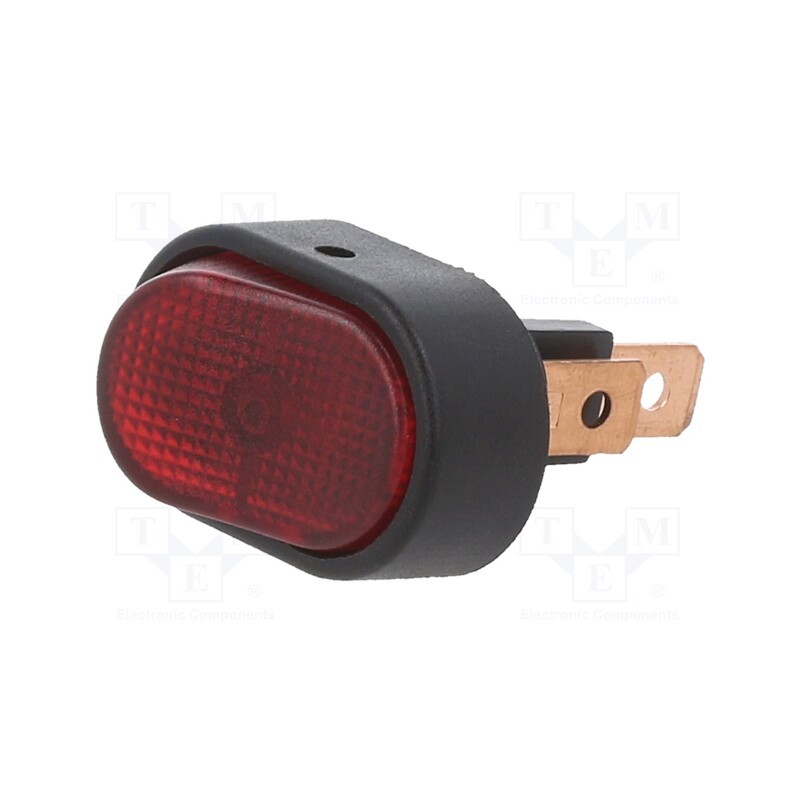 1 pcs x SWITCH COMPONENTS - RD1-1A-DC-1-RL - ROCKER, SPST, Pos: 2, ON-OFF, 30A/12VDC, red, LED, Rcont max: 50mΩ