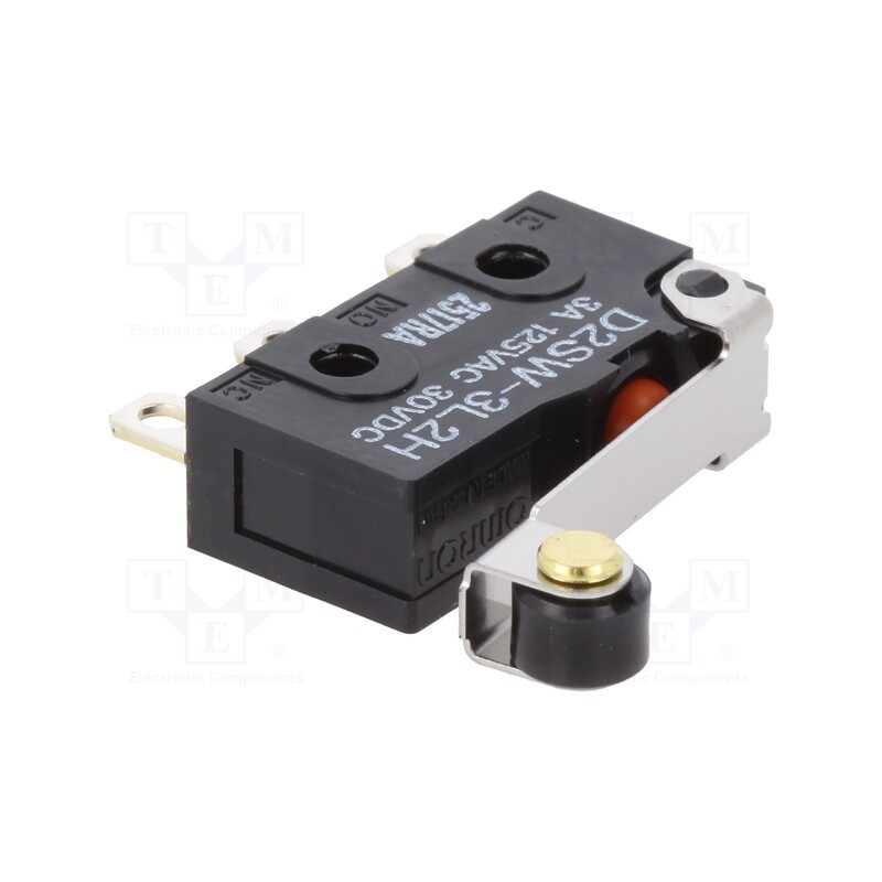 1 pcs x OMRON OCB - D2SW-3L2H - Microswitch SNAP ACTION, 3A/125VAC, 3A/30VDC, SPDT, ON-(ON), IP67