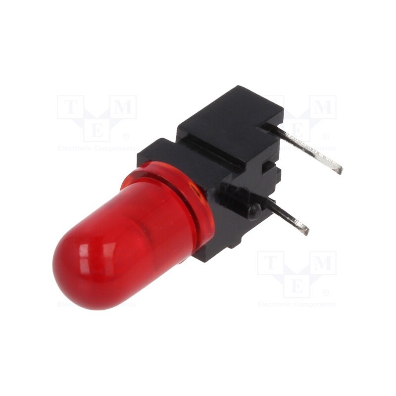 1 pcs x MENTOR - 1806.2031 - LED, in housing, red, 5mm, No.of diodes: 1, 20mA, Lens: red,diffused