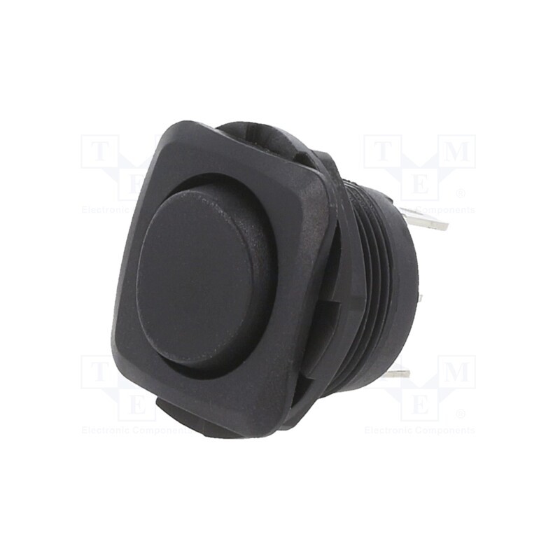 1 pcs x SWITCH COMPONENTS - RB1-1F-DC-2-B - ROCKER, SP3T, Pos: 3, ON-OFF-ON, 10A/28VDC, black, none, Body: black