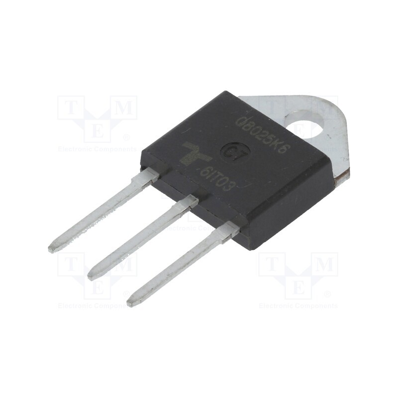 1 pcs x LITTELFUSE - Q8025K6TP - Triac, 800V, 25A, TO218AC-ISO, Igt: 80mA