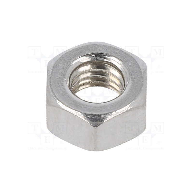 100 pcs x BOSSARD - 2051060 - Nut, hexagonal, M6, 1, A2 stainless steel, 10mm, BN 5713, DIN 934