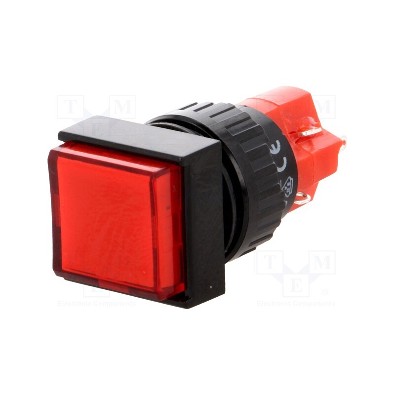 1 pcs x ONPOW - LAS1F-11Z/R-IP40 - Switch: push-button, Pos: 2, SPDT, 3A/250VAC, 2A/24VDC, ON-ON, IP40
