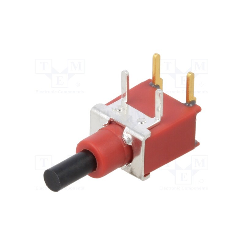 1 pcs x E-SWITCH - 800AWSP9M6RE - Switch: push-button, Pos: 2, SPST-NO, OFF-(ON), Contacts: copper