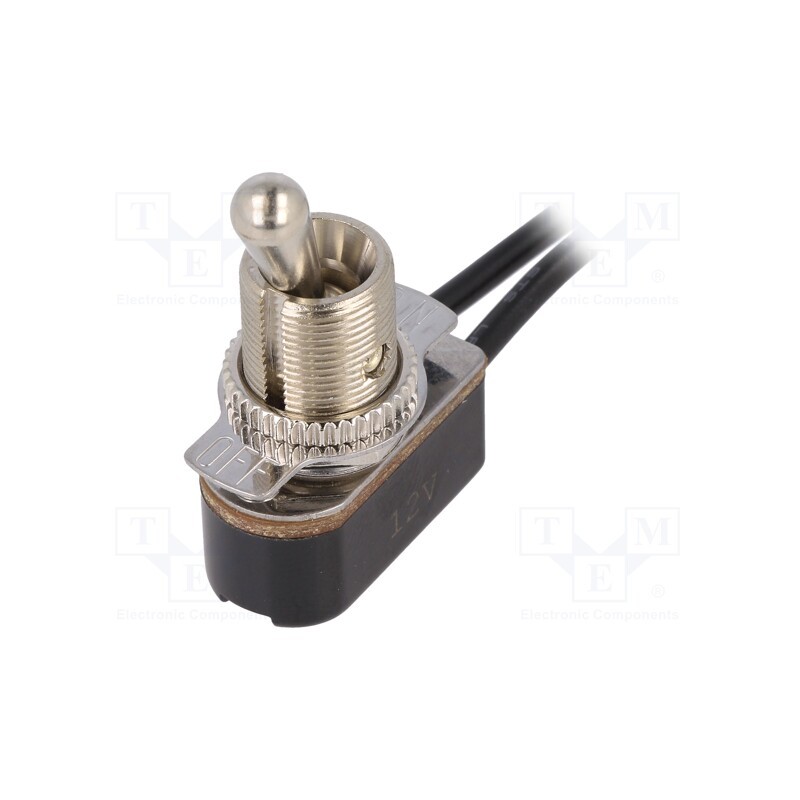 1 pcs x SCI - R13-36A3-11-HPR - Switch: toggle, Pos: 2, SPST, ON-OFF, 3A/250VAC, Leads: leads 150mm