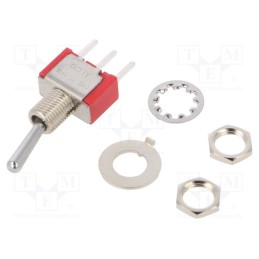 1 pcs x TE Connectivity - 3-1825136-8 - Switch: toggle, Pos: 2, SPDT, ON-ON, 2A/250VAC, 5A/28VDC, -30÷85°C