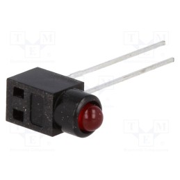 1 pcs x SCHURTER - 35.135 - LED, in housing, red, 3mm, No.of diodes: 1, 30mA, Lens: red, 60°, 3V