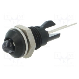 1 pcs x MENTOR - 2665.8053 - Indicator: LED, prominent, white, Ø8mm, for PCB, brass, ØLED: 5mm