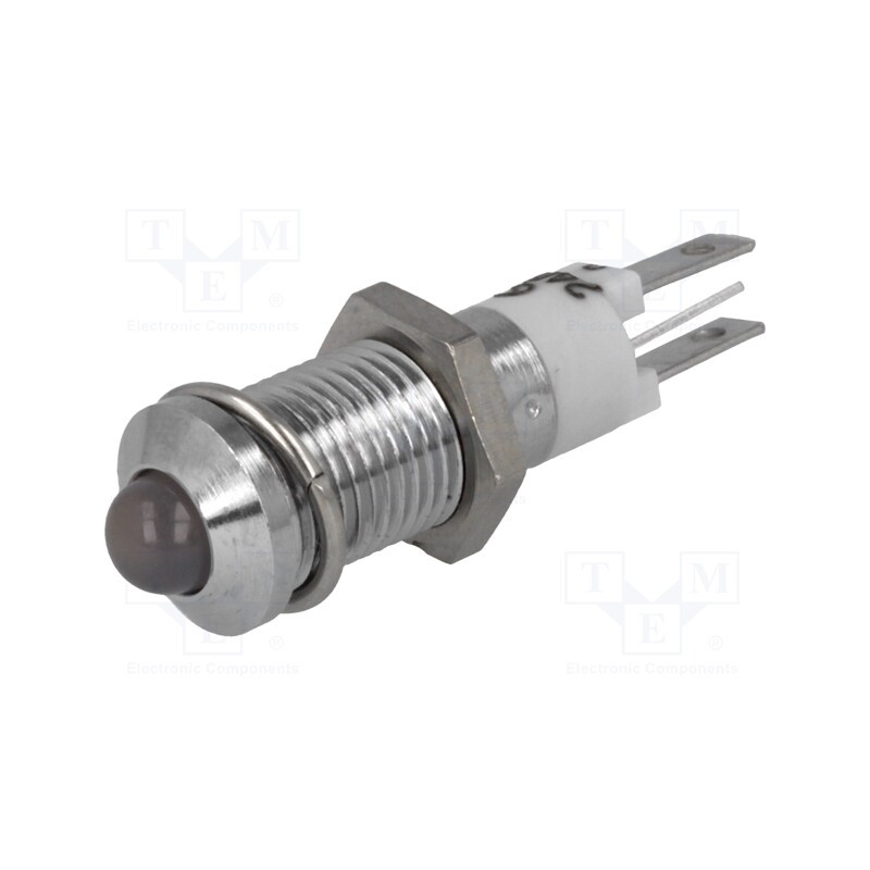 1 pcs x SIGNAL-CONSTRUCT - SMQE08214 - Indicator: LED, prominent, red/green, 24÷28VDC, Ø8.2mm, IP40, metal