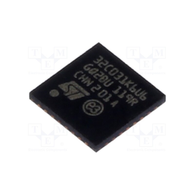 1 pcs x STMicroelectronics - STM32C031K6U6 - IC: ARM microcontroller, 48MHz, UFQFPN32, 2÷3.6VDC, -40÷85°C