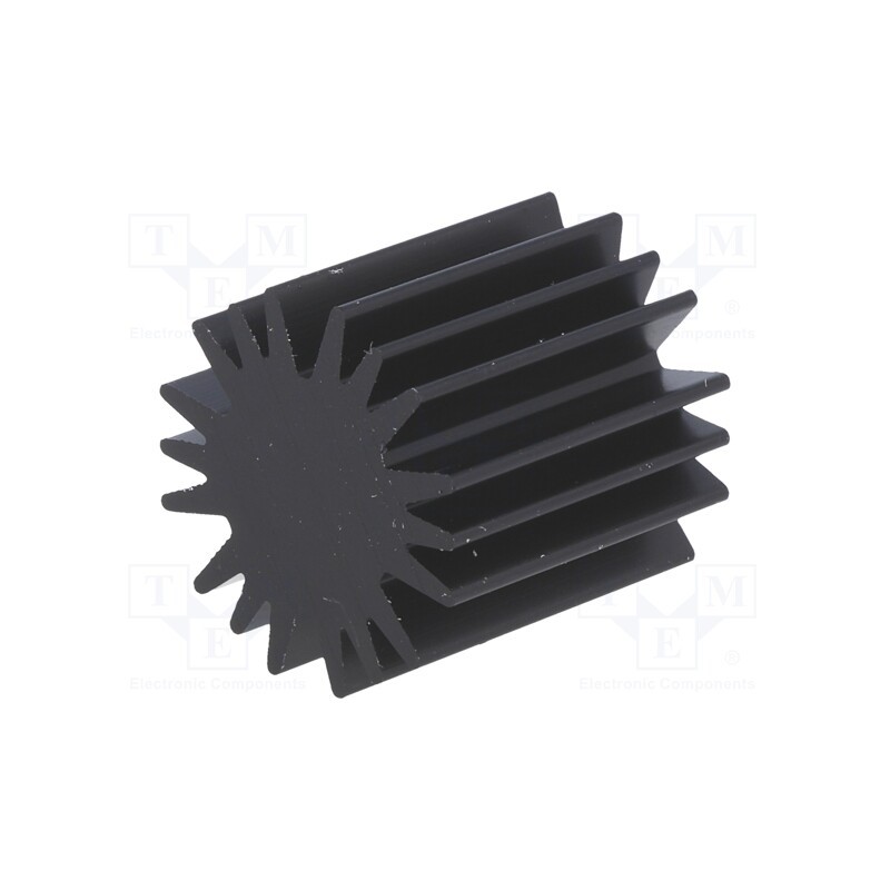 1 pcs x FISCHER ELEKTRONIK - SK58520SA - Heatsink, LED, Ø: 20mm, H: 20mm, black
