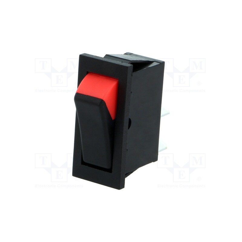 1 pcs x BULGIN - C1500XAMBBR - ROCKER, SPST, Pos: 2, ON-OFF, 16A/250VAC, black-red, none, 1500