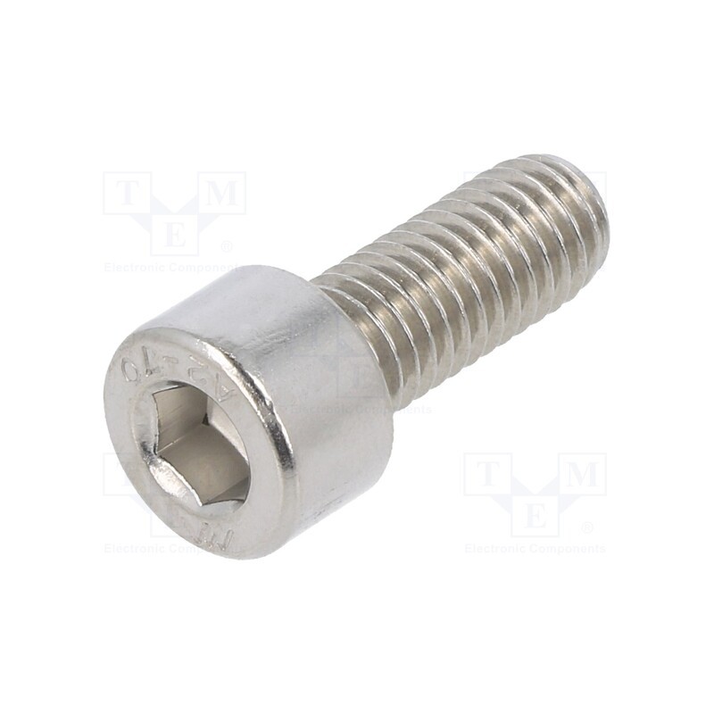 100 pcs x KRAFTBERG - M8X20/D912-A2 - Screw, M8x20, 1.25, Head: cheese head, hex key, HEX 6mm, DIN 912