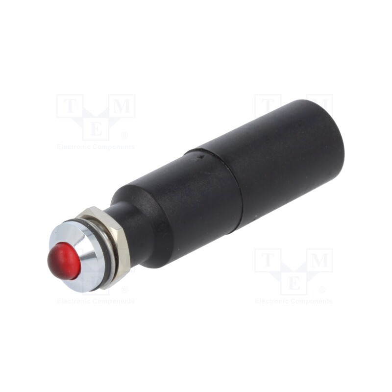 1 pcs x CML INNOVATIVE TECHNOLOGIES - 19510430 - Indicator: LED, prominent, red, 230VAC, Ø8mm, IP67, plastic