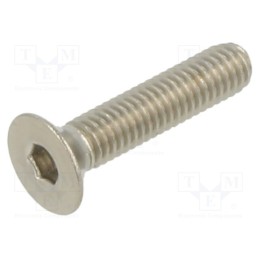 100 pcs x KRAFTBERG - K3X14-ISO10642-A4 - Screw, M3x14, 0.5, Head: countersunk, hex key, HEX 2mm, DIN 7991