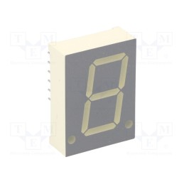 1 pcs x KINGBRIGHT ELECTRONIC - SA08-11EWA - Display: LED, 7-segment, 20.32mm, 0.8', No.char: 1, red, 1.9÷6.4mcd