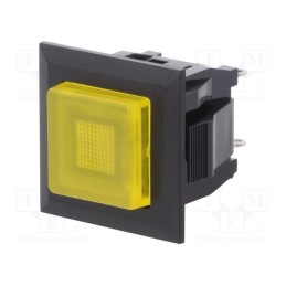 1 pcs x MIYAMA - DS-664K-S-L-S-K-TY - Switch: push-button, Pos: 2, SPST-NO, 3A/125VAC, OFF-ON, yellow