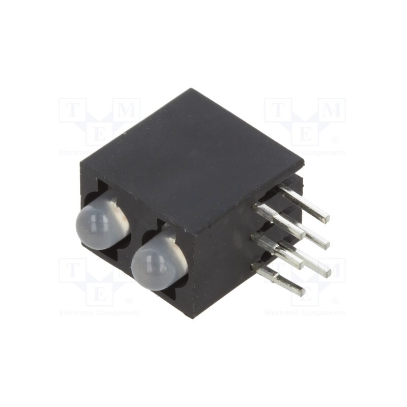 1 pcs x BIVAR - H280CBC - LED, in housing, red,green, 3mm, No.of diodes: 2, 20mA, 40°, 2÷2.6V