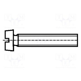 100 pcs x BOSSARD - 1243683 - Screw, M1.6x3, 0.35, Head: cheese head, slotted, DIN 84A, ISO 1207
