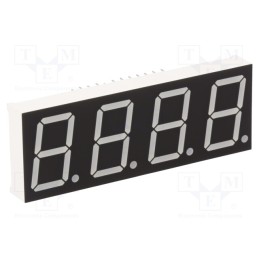 1 pcs x LUCKYLIGHT - KW4-801AVB - Display: LED, 7-segment, 20.4mm, 0.8', No.char: 4, red, 45÷90mcd