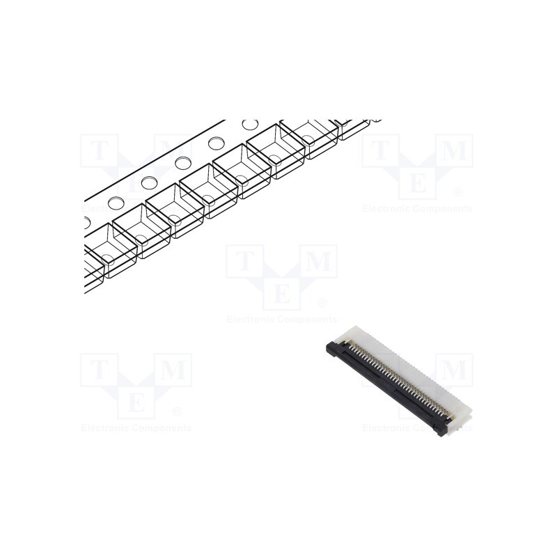 1 pcs x Riverdi - ZIF0536DH-CF25 - Connector, PIN: 36, ZIF FFC, 0.5mm, Type: bottom contacts