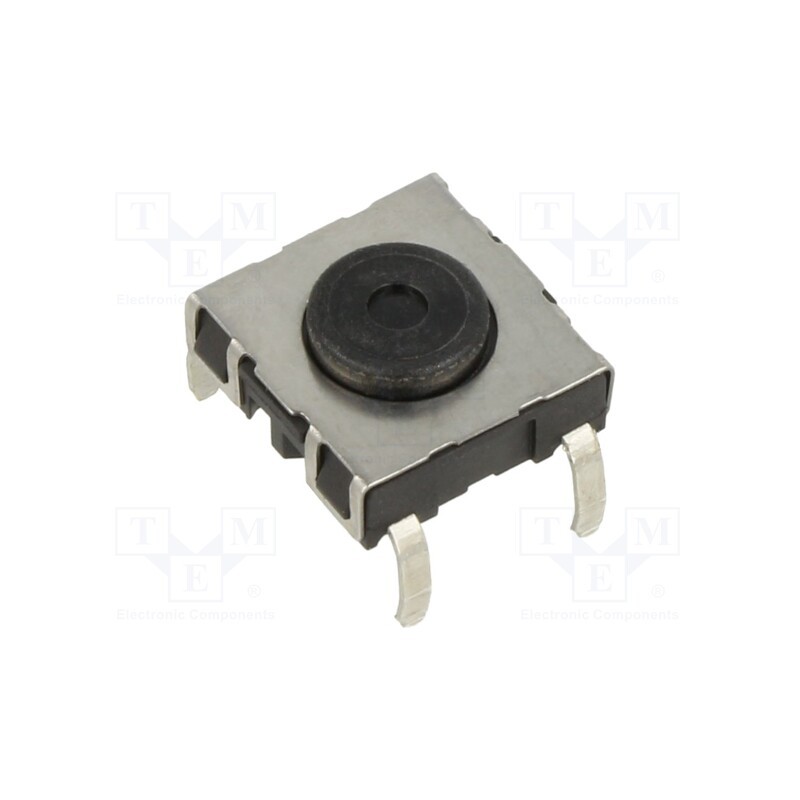 1 pcs x SCHURTER - 1241.1608 - Microswitch TACT, SPST-NO, Pos: 2, 0.05A/42VDC, THT, 2.2N, 4.8mm