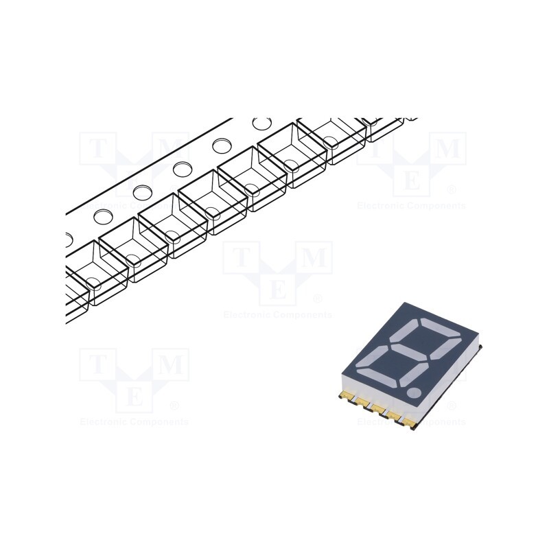 1 pcs x OPTO Plus LED - OPS-S5620SB-GW - Display: LED, 7-segment, 14.2mm, 0.56', No.char: 1, white, 65÷135mcd
