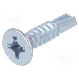 100 pcs x BOSSARD - 1476327 - Screw, for metal, 5.5x25, Head: countersunk, Phillips, PH3, zinc