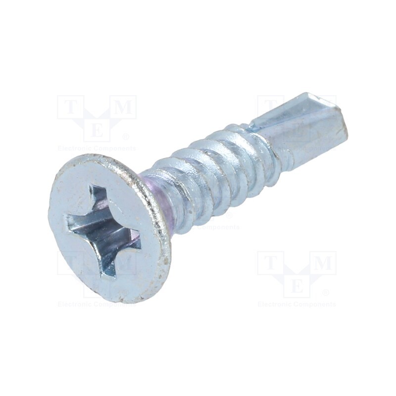 100 pcs x BOSSARD - 1476327 - Screw, for metal, 5.5x25, Head: countersunk, Phillips, PH3, zinc