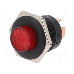 1 pcs x SCI - R13-553BL-01 - Switch: push-button, Pos: 2, SPST, 10A/14VDC, OFF-ON, IP40, red