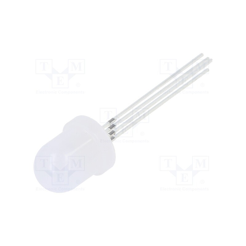1 pcs x OPTOSUPPLY - OSTAMC8162A-VV - LED, 8mm, RGB, 60°, Front: convex, 3÷15V, No.of term: 4, Pitch: 1.25mm