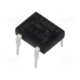 5 pcs x PanJit Semiconductor - DI106_T0_00001 - Bridge rectifier: single-phase, Urmax: 600V, If: 1A, Ifsm: 30A, DIP4
