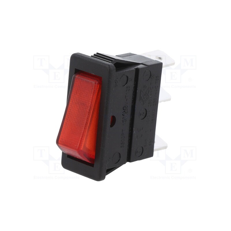 1 pcs x BULGIN - C5503ATNAB - ROCKER, 16A/250VAC, Leads: connectors 6,3x0,8mm